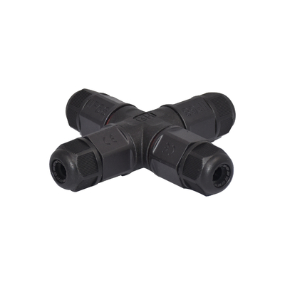 ποιότητας  7.5mm LED Waterproof Connector 4ways IP67 Screw T Type Assembly 2 Pin Solar Connector εργοστάσιο