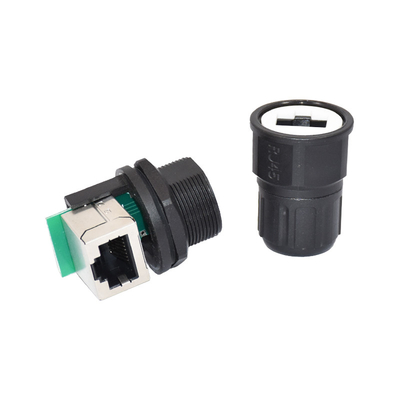 ποιότητας  Industrial RJ45 Panel Mount Ethernet Waterproof Connector 1.5A εργοστάσιο