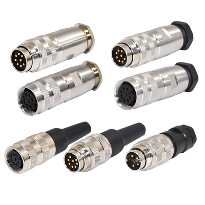 ποιότητας  Field Wirable M16 Waterproof Connector Male Female 2 - 12 Poles M16 Circular Connector εργοστάσιο