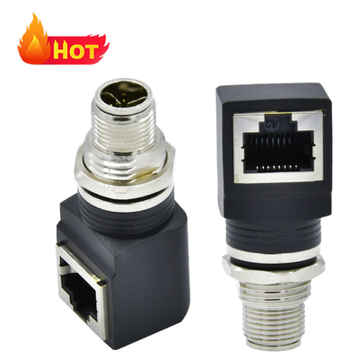 Η συνήθεια Rj45 Rigoa στεγανοποιεί το συνδετήρα CuZn PA66 M12 Χ που κωδικοποιείται στο συνδετήρα RJ45