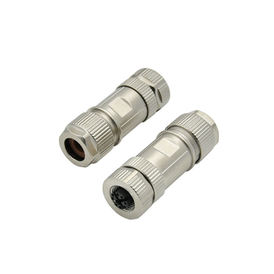 Industrial M12 X Code Connector Μεταλλικό βύσμα καλωδίου και πρίζα Lan 8 Pin