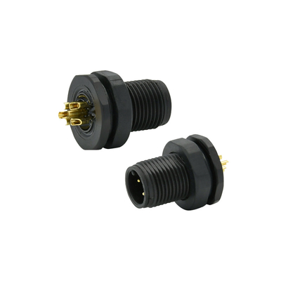 Βιομηχανικό m12 3 - 17 pin A αισθητήρα συγκόλλησης κωδικού B Βίδα pcb σπείρωμα m8 m12 υποδοχή επιτοίχιας βάσης