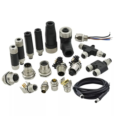 IP68 3 4 5 6 8 12 17 Pin A B D Κώδικας αρσενικό θηλυκό καλώδιο χύτευσης ευθείας πίνακα σήματος Mount M8 M12 αδιάβροχος σύνδεσμος