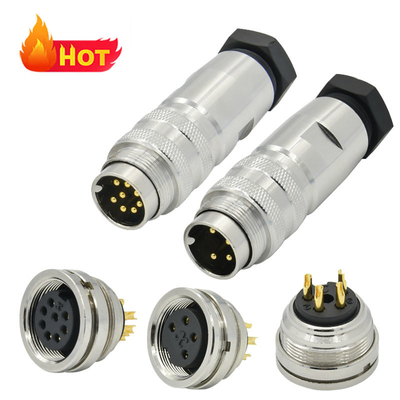 RIGOAL M16 Waterproof Connector 2-3-4-5-6-7-8-12-14-16-19-24-Core Male / Female