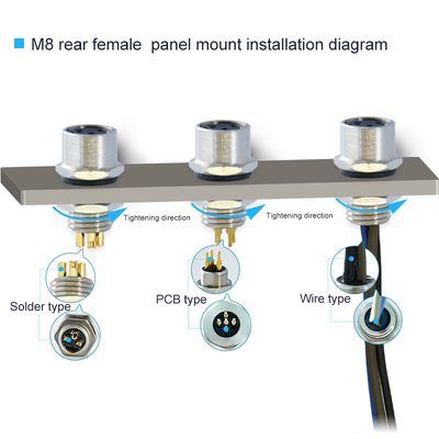 TPU Insert 8 Pin υδατοασφαλής σύνδεσμος για σκληρά περιβάλλοντα