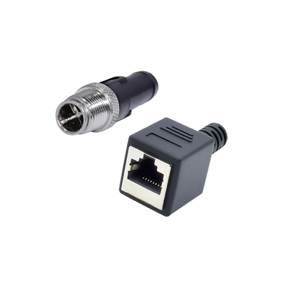 Αδιάβροχος σύνδεσμος M12 σε RJ45 3-17 Pin A B C D X Code Αρσενικό Θηλυκό