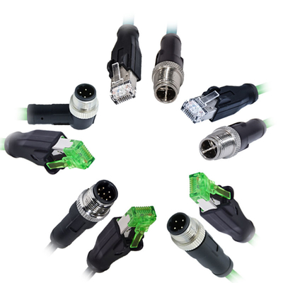 4Α Κατηγορία M12 έως RJ45 Συνδετήρας IP67 Αδιάβροχο αρσενικό θηλυκό
