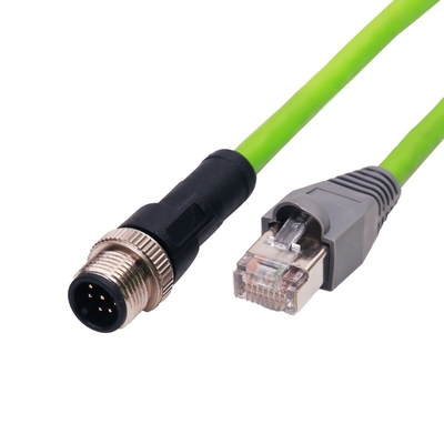 4Α Κατηγορία M12 έως RJ45 Συνδετήρας IP67 Αδιάβροχο αρσενικό θηλυκό