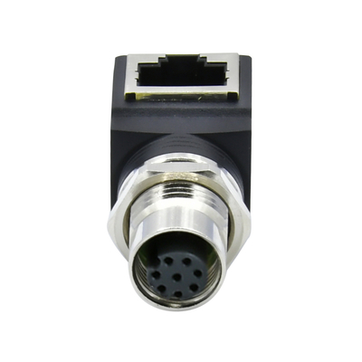 M12 σε RJ45 Ethernet Connector Αρσενικό Θηλυκό IP67 Αδιάβροχο 3-17 Pin