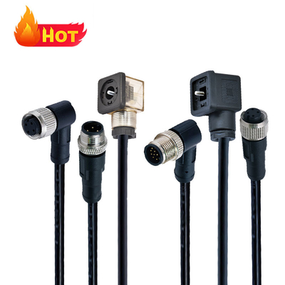M12 σε συνδετήρα βαλβίδας ηλεκτροσόκ IP67 DIN 43650 τύπου A B C
