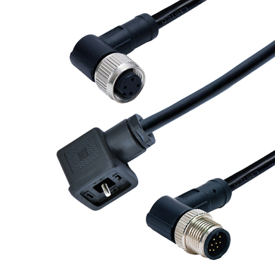 M12 σε συνδετήρα βαλβίδας ηλεκτροσόκ IP67 DIN 43650 τύπου A B C