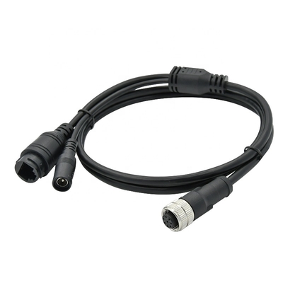 M12 Ethernet Cable 4pin 8pin D X Κώδικας για βιομηχανική κάμερα μηχανικής όρασης