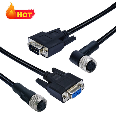 Αδιάβροχος σύνδεσμος M12 σε D-Sub IP68 DB9 DB15 DB25 DB37