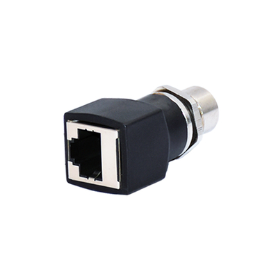 M12 X-Coded Female RJ45 Connector IP67 IP68 Αδιάβροχο