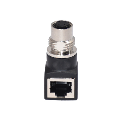 M12 X-Coded Female RJ45 Connector IP67 IP68 Αδιάβροχο