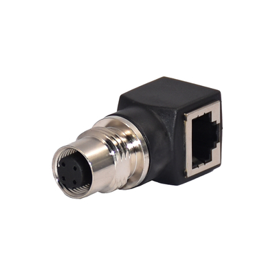 M12 X-Coded Female RJ45 Connector IP67 IP68 Αδιάβροχο