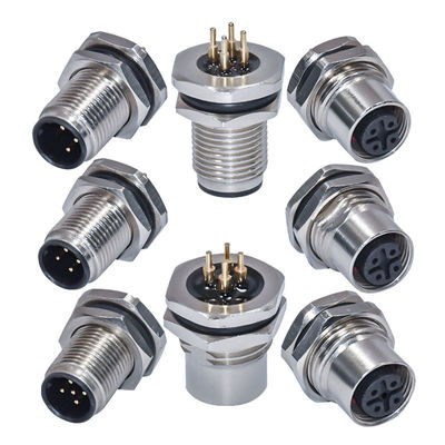 M12 Αδιάβροχος σύνδεσμος 3-17 πιν αρσενικό θηλυκό IP67 IP68 DIN