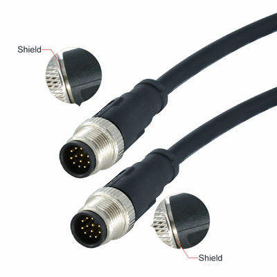 M12 Αδιάβροχος Σύνδεσμος 3-17 Pin IP67 IP68 Πρότυπο DIN