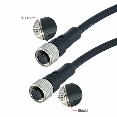 M12 Αδιάβροχος Σύνδεσμος 3-17 Pin IP67 IP68 Πρότυπο DIN