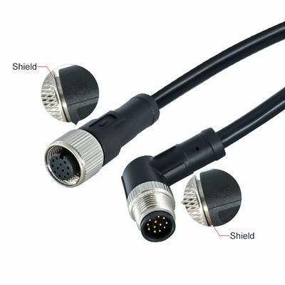 M12 Αδιάβροχος Σύνδεσμος 3-17 Pin IP67 IP68 Πρότυπο DIN