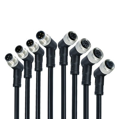 M12 Αδιάβροχος σύνδεσμος IP68 3-17 πιν αρσενικό θηλυκό βίδα τύπου DIN