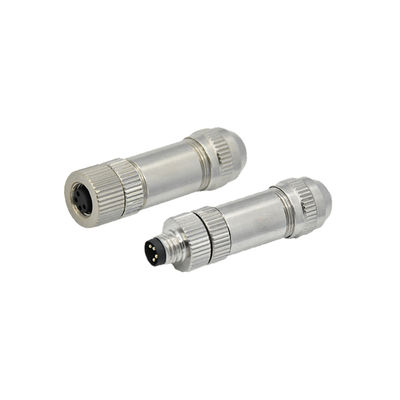 IP67/IP68 Waterproof M8 Circular Connector with 3/4/5/6/8 Pin Configuration and 30V/60V Rated Voltage