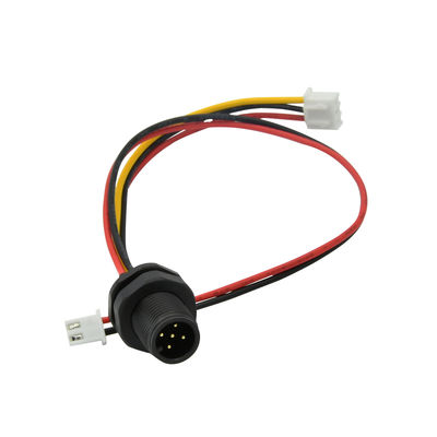 IEC 61076-2-104 Compliant M12 Waterproof Connector with Front Panel Mount and -25℃~85℃ Temperature Range