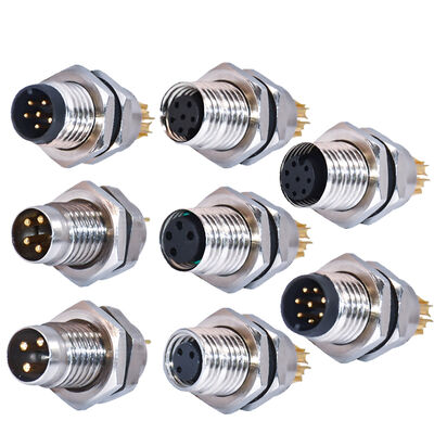 Rigoal M8 Σύνδεσμος Αεροπορίας Αδιάβροχος IP67/IP68 3-8 Pin 250V Αξιολόγησης Αρσενικό Θηλυκό Βύσμα Υποδοχή