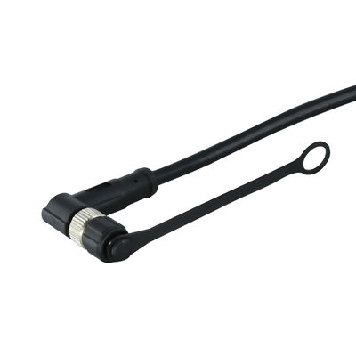 Κάλυμμα σκόνης σύνδεσης M8 με αλυσίδα για προστασία αρσενικού θηλυκού βύσματος και πρίζας, πλαστικό μαύρο κάλυμμα