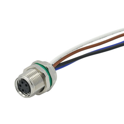 Αδιάβροχο M8 Mini Connector Μεταλλικό 4pin Panel Mount Connector