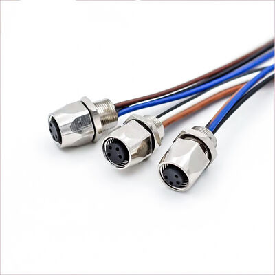 Πυρόστακτο M8 Πίνακας Mount Connector 2 3 4 5 6 8 Pin Manufacture M8 M12 Καλώδιο Ηλεκτρικό Σύνδεσμο