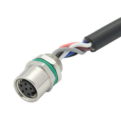 Πυρόστακτο M8 Πίνακας Mount Connector 2 3 4 5 6 8 Pin Manufacture M8 M12 Καλώδιο Ηλεκτρικό Σύνδεσμο