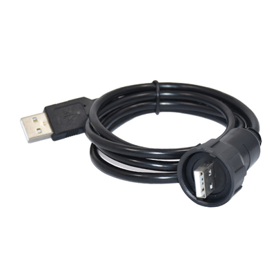 Βιομηχανικός συνδετήρας αρσενικό USB 2,0 Ethernet Rohs στο θηλυκό καλώδιο επιτροπής USB 2,0