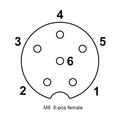 Τοποθετώντας στην πρόσοψη M8 στεγανοποιήστε το συνδετήρα αρσενικό 3pin ευθύς συνδετήρας δοχείων επιτροπής