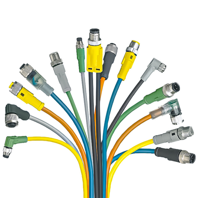 CAT6 τα καλώδια M12 στεγανοποιούν το συνδετήρα IP67 Χ καρφίτσα 8 250V κωδικοποίησης
