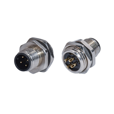 Βιομηχανικό m12 3 - 17 pin A αισθητήρα συγκόλλησης κωδικού B Βίδα pcb σπείρωμα m8 m12 υποδοχή επιτοίχιας βάσης