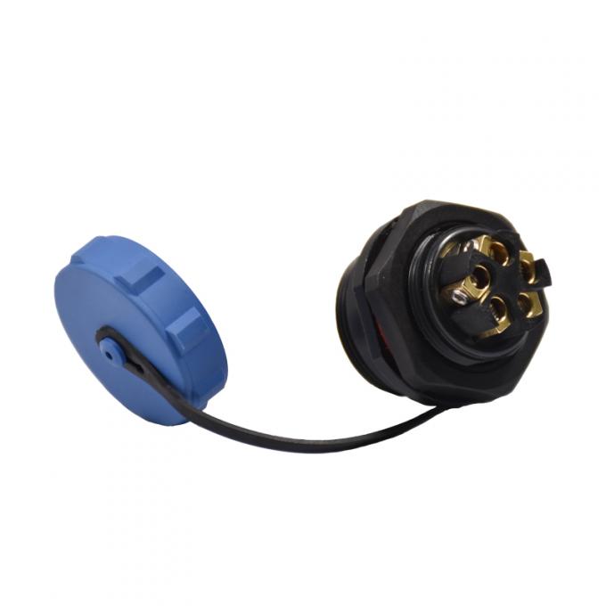 Κυκλικοί πλαστικοί συνδετήρες 5 ενθέτων ΜΑΔ αδιάβροχη Crimp καρφιτσών IP67 λήξη 1