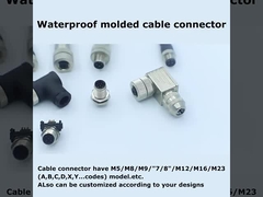 Το CE IP68 M5 M8 M12 3p, 4p, 5p, 8p, φορμαρισμένη συνέλευση επιτροπή 12p τοποθετεί ολόκληρους τους συνδετήρες σειράς